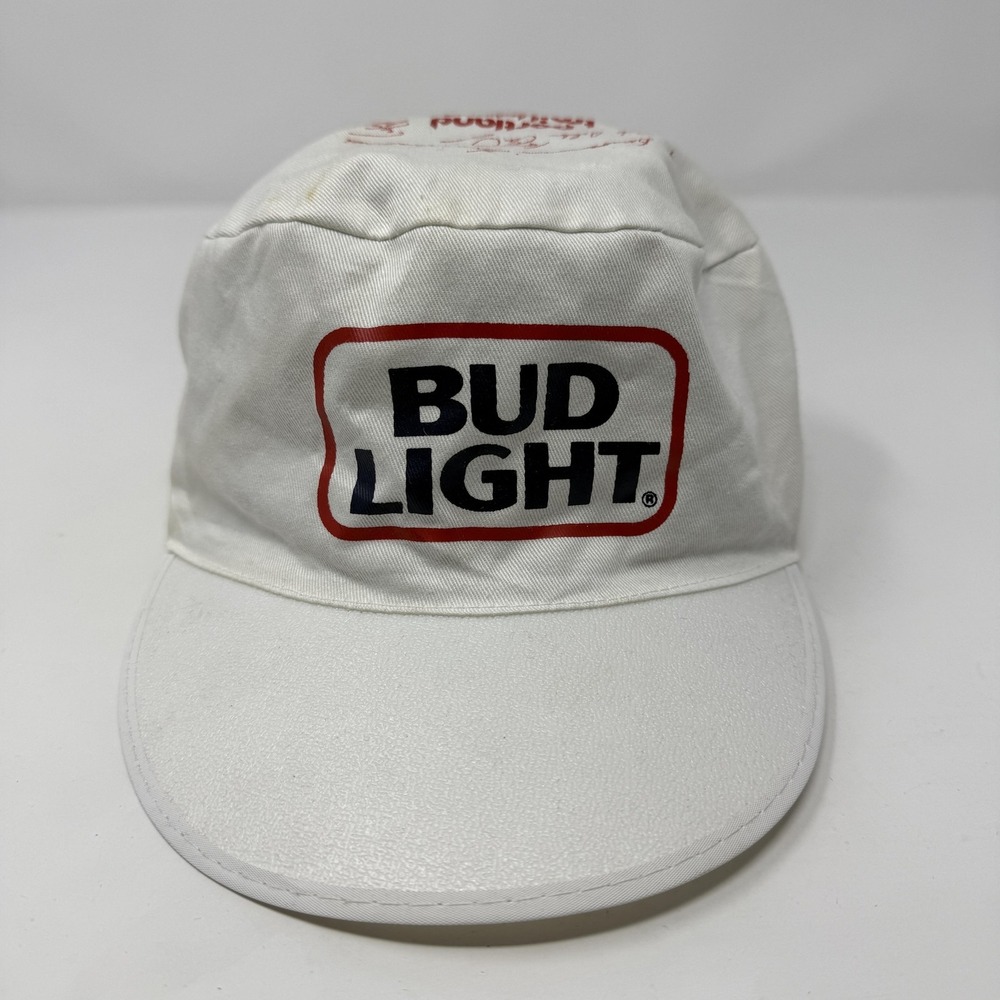 Vtg Portland Trail Blazers Hat Cap Fitted One Size NBA Playoffs 1987 Bud Light